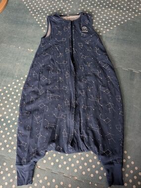 Woolino Navy Constellation Sleep Sack - Front Zipper Comfort 3-4T